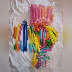 Spiral hair curlers for wet hair